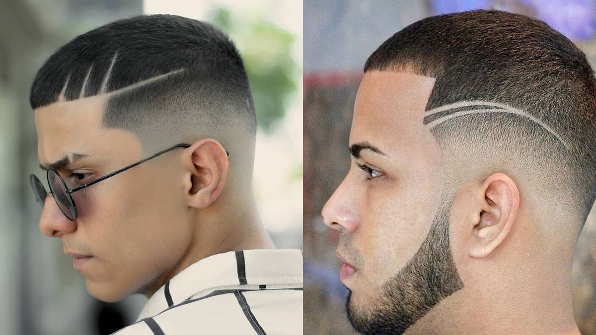 Cắt tóc lính thủy đánh bộ kẻ line