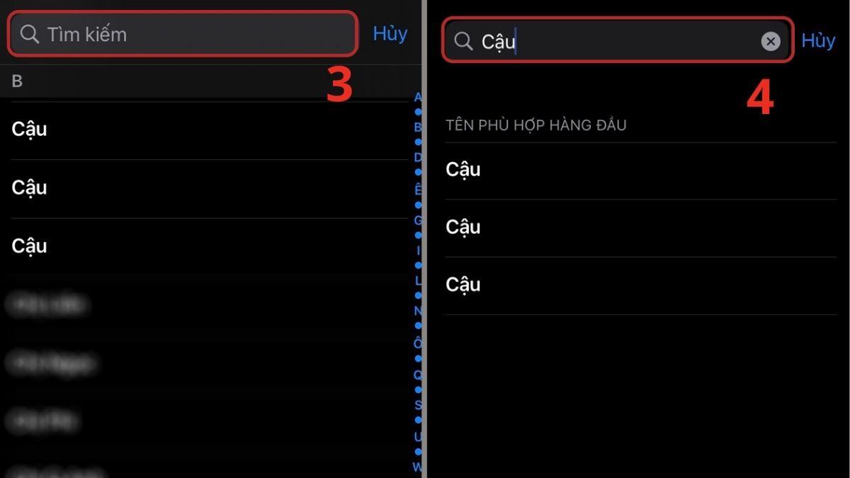 Tìm kiếm liên hệ trùng lặp