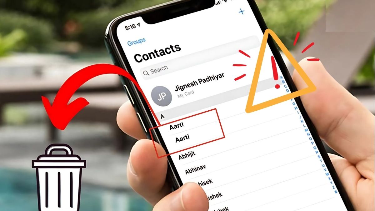 Sao lưu danh bạ trước khi xóa trùng lặp số điện thoại