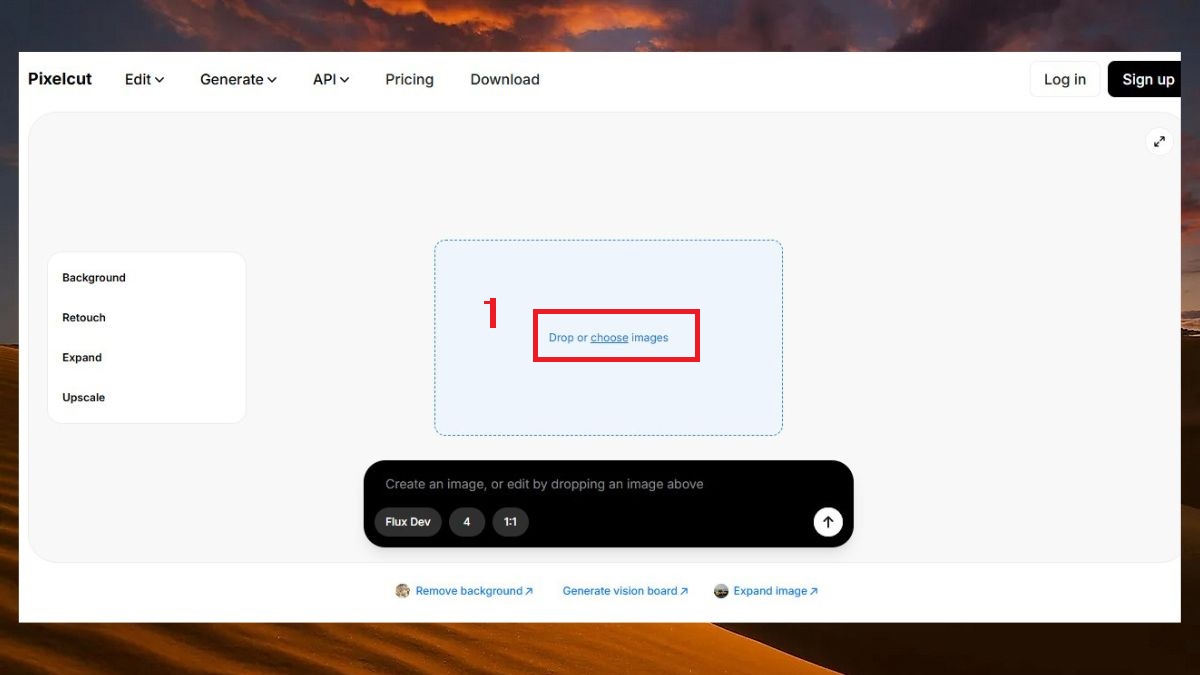 Xóa chữ trên ảnh bằng Pixelcut bước 1