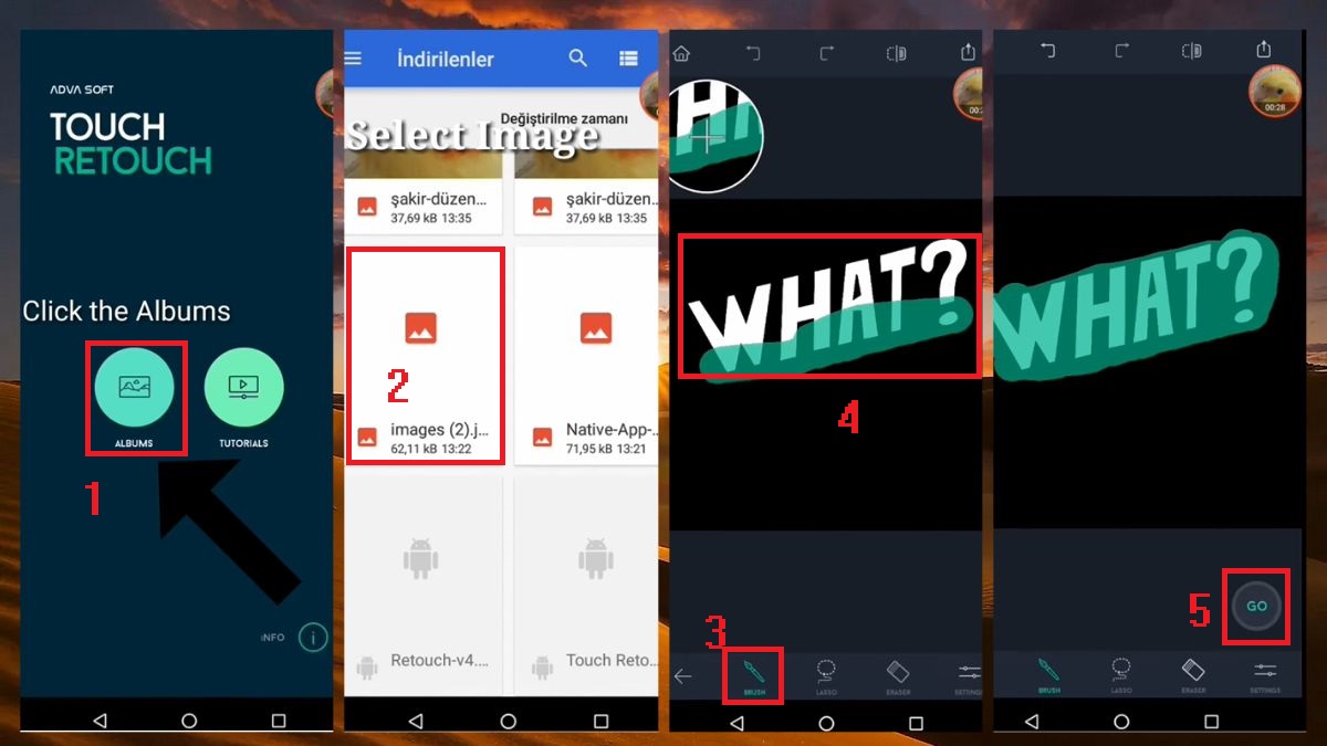 Xóa chữ trên ảnh bằng TouchRetouch