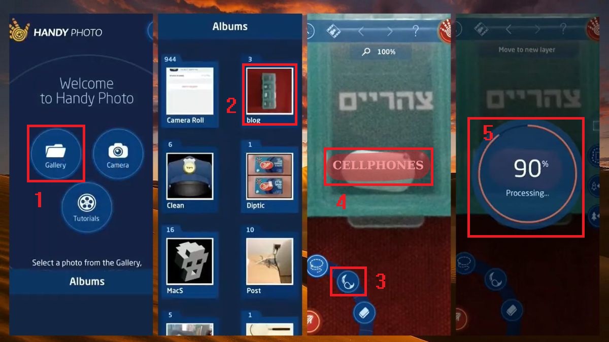 Xóa chữ trên ảnh bằng Handy Photo