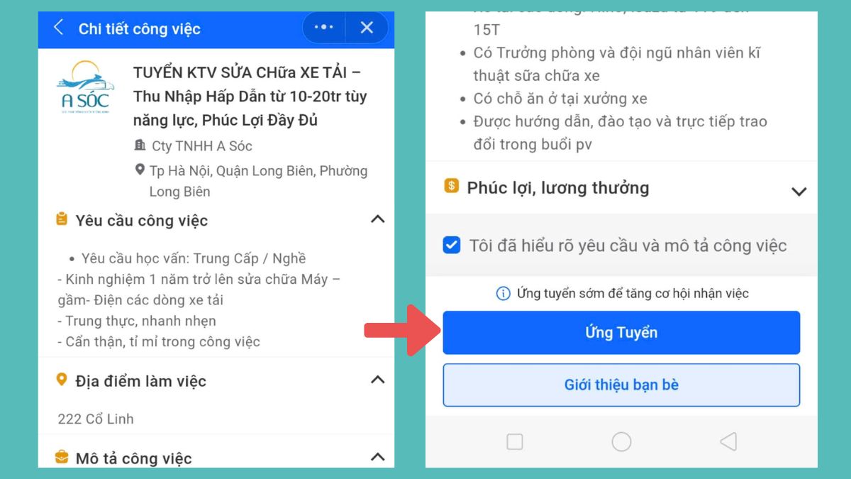 Hướng dẫn cách tìm việc trên Zalo bước 4